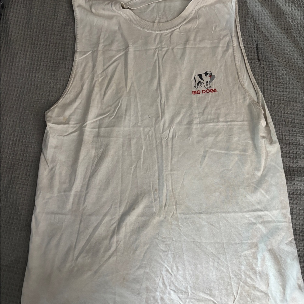 Big Dogs Off-White Sleeveless Shirt